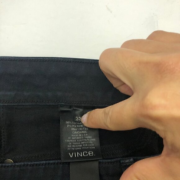 Vince Riley Legging jeans in Overdyed Black - Picture 5 of 12